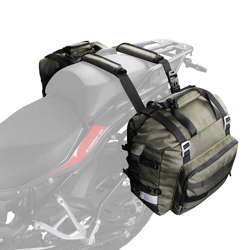 Motorcycle SaddleBag 20L-30L Universal Side Bag With Removable 100% Waterproof Inner Bag Travel Motorbike Luggage