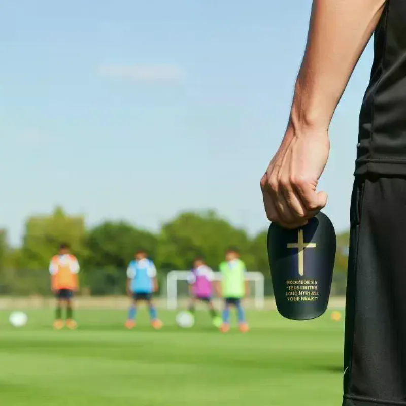 1Pair Christ Shin Guards With BibleVerse Soccer Football Protective Pads For Adults & Youth, Inspirational Sports Gear