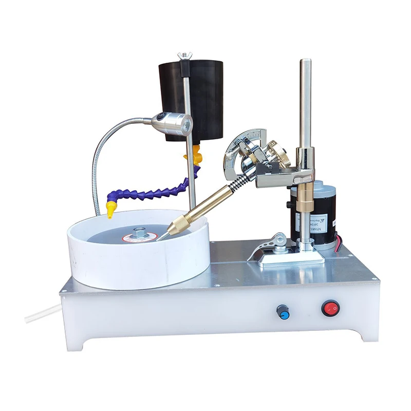 2800RPM Gemstone Grinding Faceting Machine Faceted Jewelry Polishing Machine Polisher Flat Grinder Lapidary Machine 120W