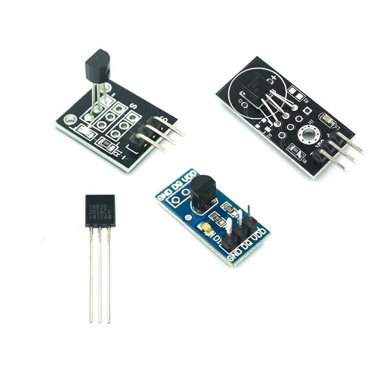 2~200 DS18B20 Waterproof Temperature Sensor TO-92 Chip Single Bus Digital Temperature Control Switch Module KY-001