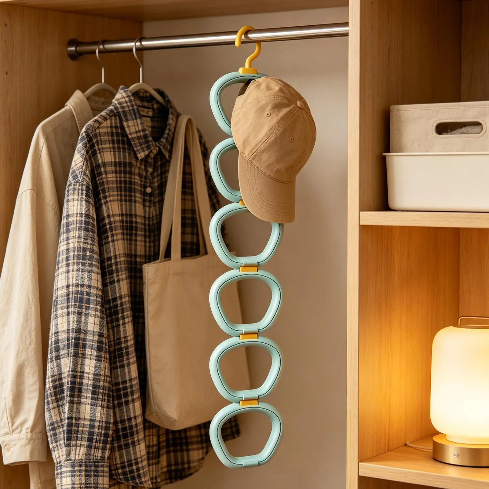 Hat Organizer Storage Rack Hat Rack Hook Scarf Bag Baseball Cap Rack Organizer Storage Door Hanger Storage for Closet Bedroom