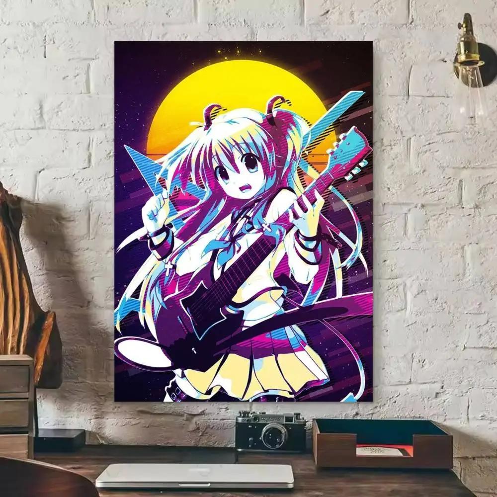 Angel Beats! Yui Cute Anime Girl  Anime Character Poster HD Print Wall Art Home Decor