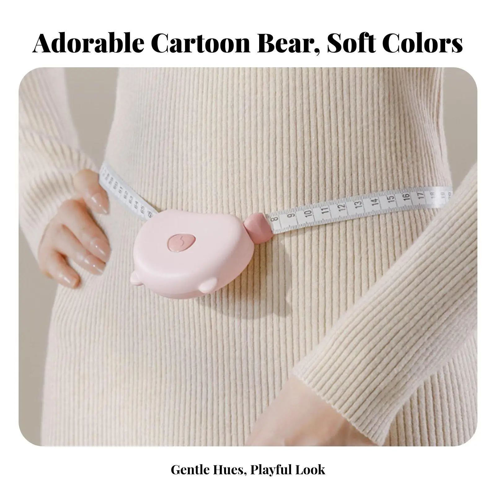 Small Pocket Tape Measure Retractable Soft Ruler for Body Measurements Curved Surfaces with Clear Markings Lightweight