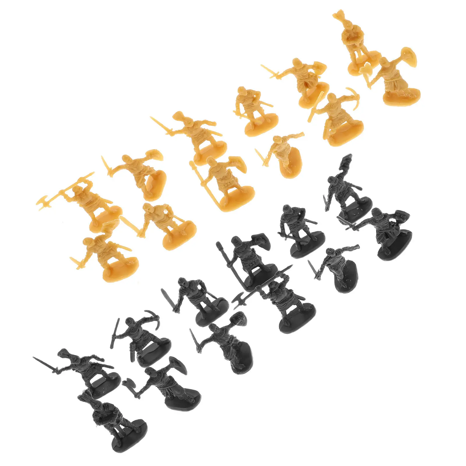 

400Pcs Plastic Medieval Soldier Set Knight Figures Miniature Army Men Detailed Playset for Kids Children Soldiers Model