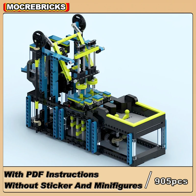 MOC High-tech Motor Toys Rat Stamper GBC Module Ball Stamping Mechine Device DIY Building Blocks Model Kid's Sets Xmas Gifts