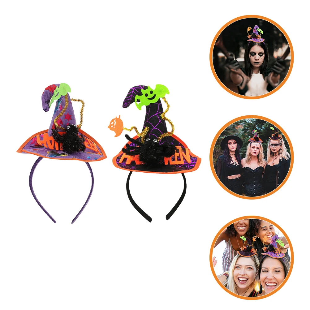 

2Pcs Witch Headb Halloween Party Headb s Halloween Headdress Cosplay Accessory Party Decor Moon Theme Photo Prop Cloth