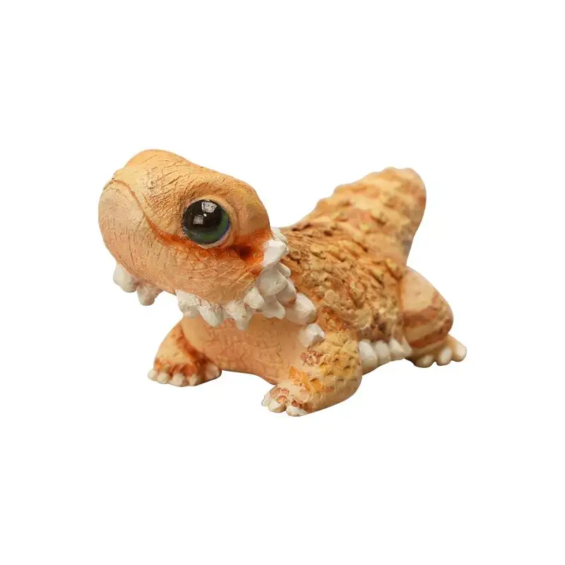 R2502 Ręcznie Robiona Żywiczna Pogona Vitticeps w Skali 1/6, Model Zwierzęcia Domowego do Wspinaczki dla 12-calowych Figur Akcji, Ozdoba na Biurko