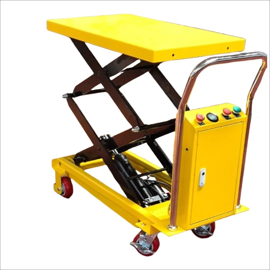 

Hot Selling Mobile Lift Table DPS150 Semi Electric Lifting Platform 150kg/1.26m Economical Mold Handling Lifting Logistics
