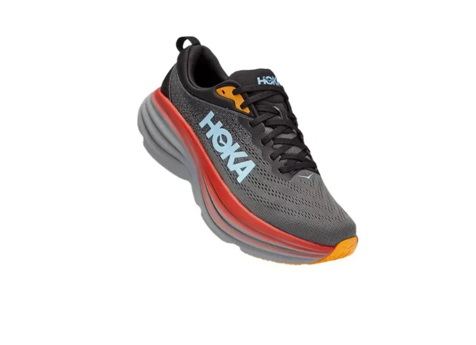 HOKA One One Bondi 8 통기성 운동화, 미끄럼 방지 쿠션 로드 러닝화, 남녀공용 스니커즈