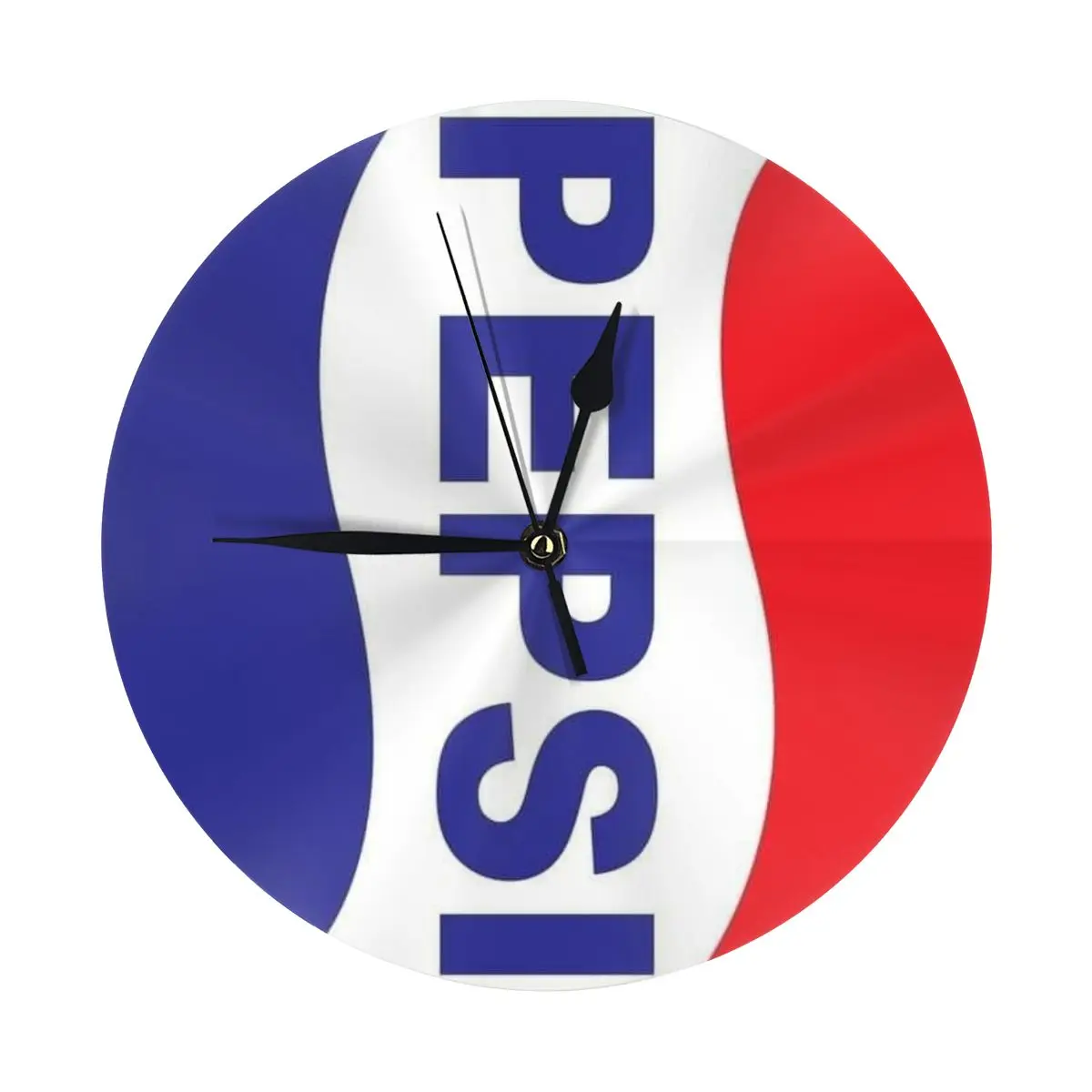 P-Pepsi Wall Clock Easy to Read Wall Mounted Clock With Silent for Home Decor