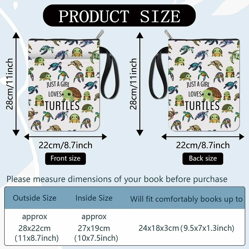 Cloth Book Cover Notebook Wraps Rectangle Turtle 280x220mm
