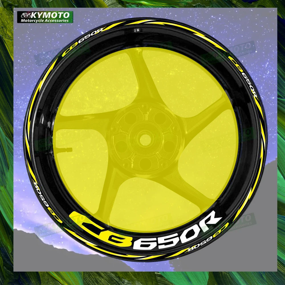 

Для HONDA CB650R CB 650R светоотражающие передние и задние колеса мотоцикла 17-дюймовые наклейки втулки в полоску аксессуары для обтекателей наклейки