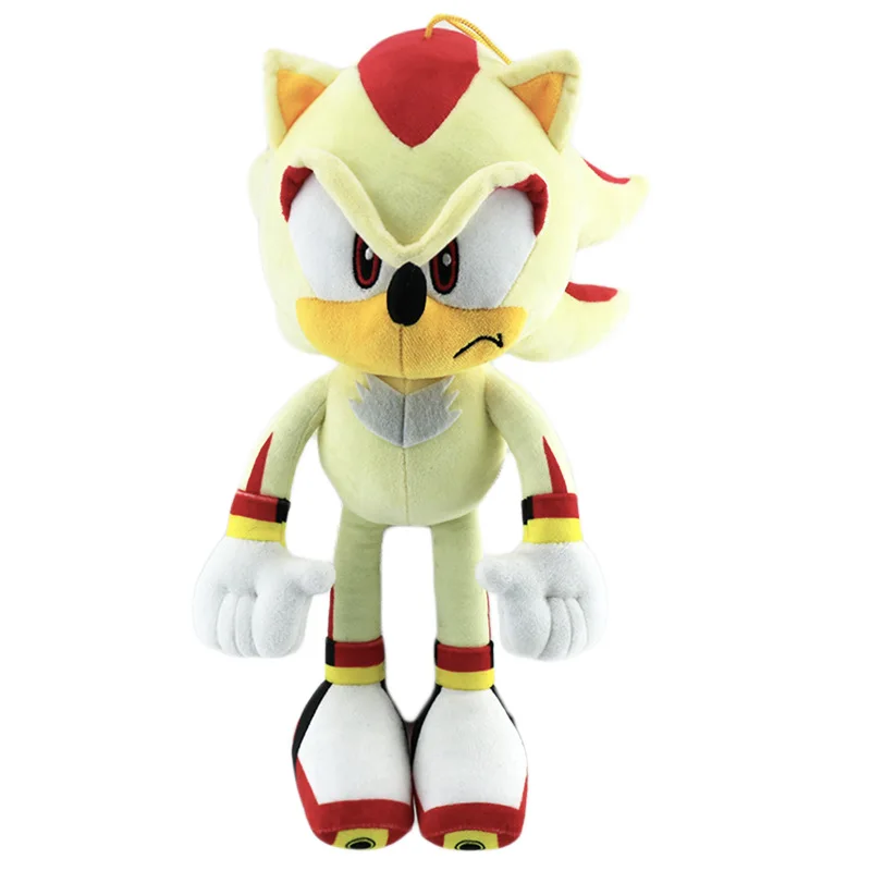 High quality Sonic Plush Toy 30-33cm The Hedgehog Sonic Knuckles Tails Cute Cartoon Soft Stuffed Doll Birthday Gift for Children