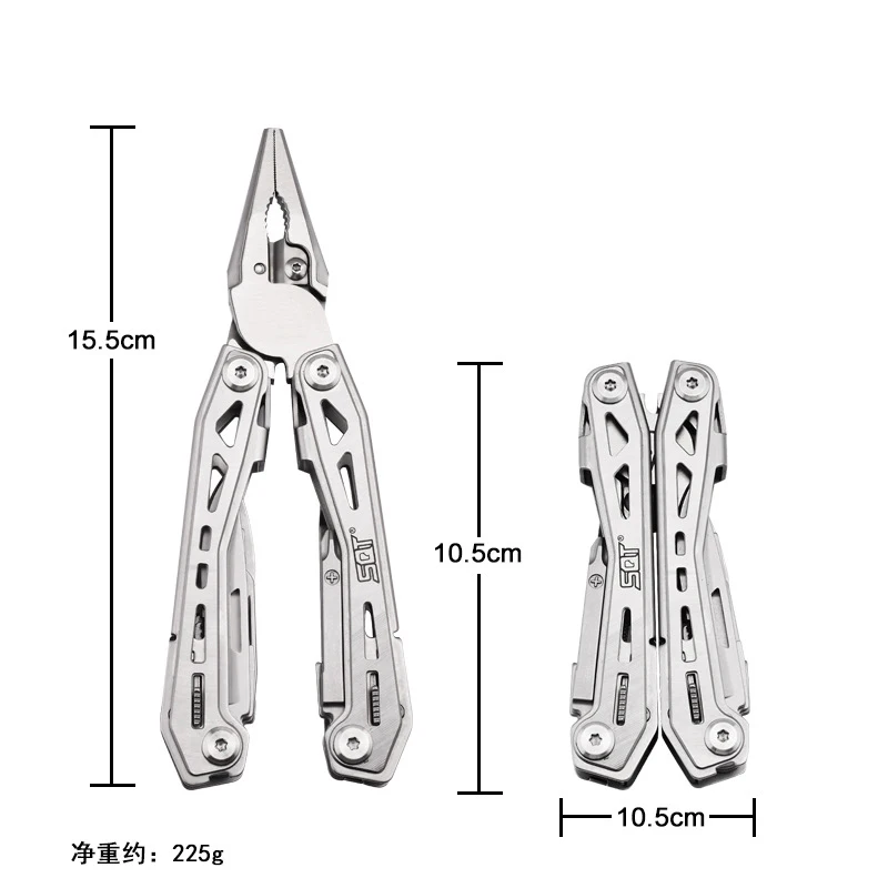 SQT Multifunctional Folding Knife Plier Multitool Camping Outdoor EDC Hand Tool Pliers Small Pocket Knives Screwdriver Scissors