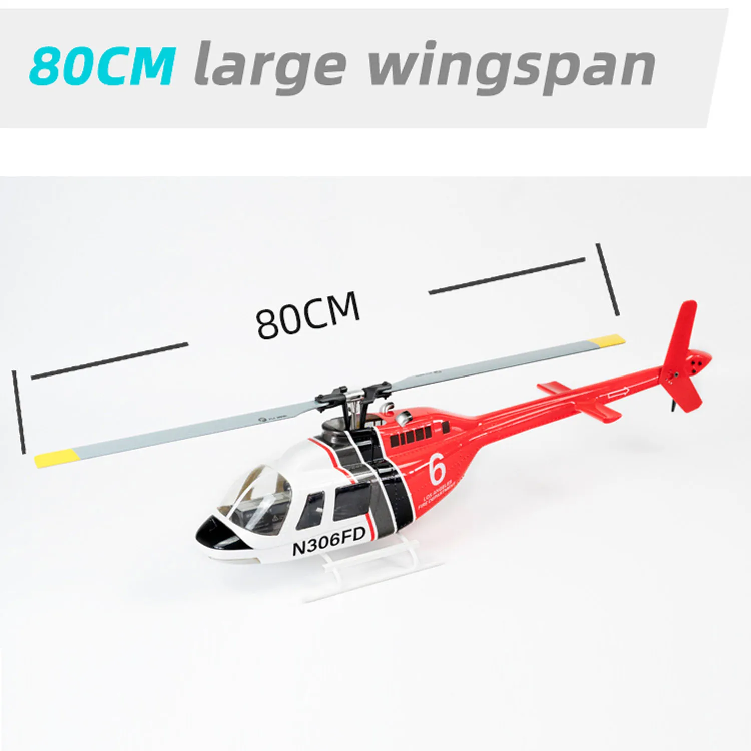 Model helikoptera wojskowego RC Mini zabawka na prezent 6CH FLYWING 206 V3 RTF Zmontowany inteligentny dron z bezszczotkowym silnikiem GPS Hobby