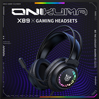 ONIKUMA X92 Gaming Headset Hi-Fi Surround Sound/USB Sound Card for PC PS Wired Gaming Headset Ergonomic Design