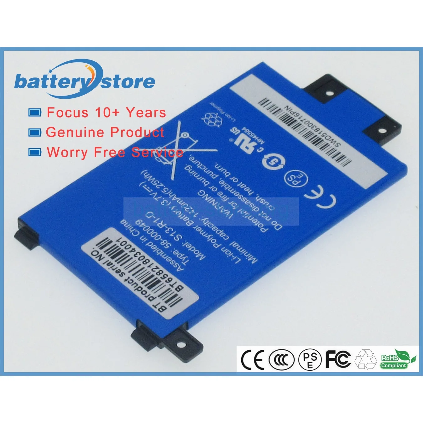 Genuine laptop batteries for MC-354775-05,58-000049,S13-R1-D,S13-R1-S,PAPERWHITE 3,KPW3,KPW2,KPW1,Touch 6,3.7V,1 cell