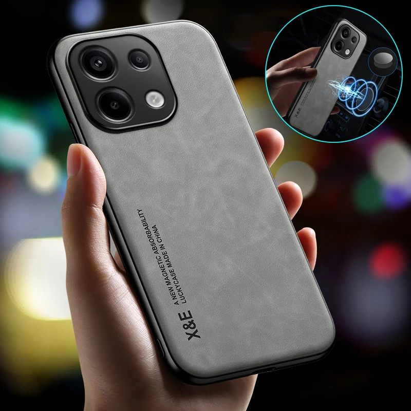 Poko M6pro 4g X6pro Luxury Magnetic Leather Phone Case For Xiaomi Mi Poco M6 F6 F 6 X6 Pro F6pro 5G Soft Silicone Back Cover