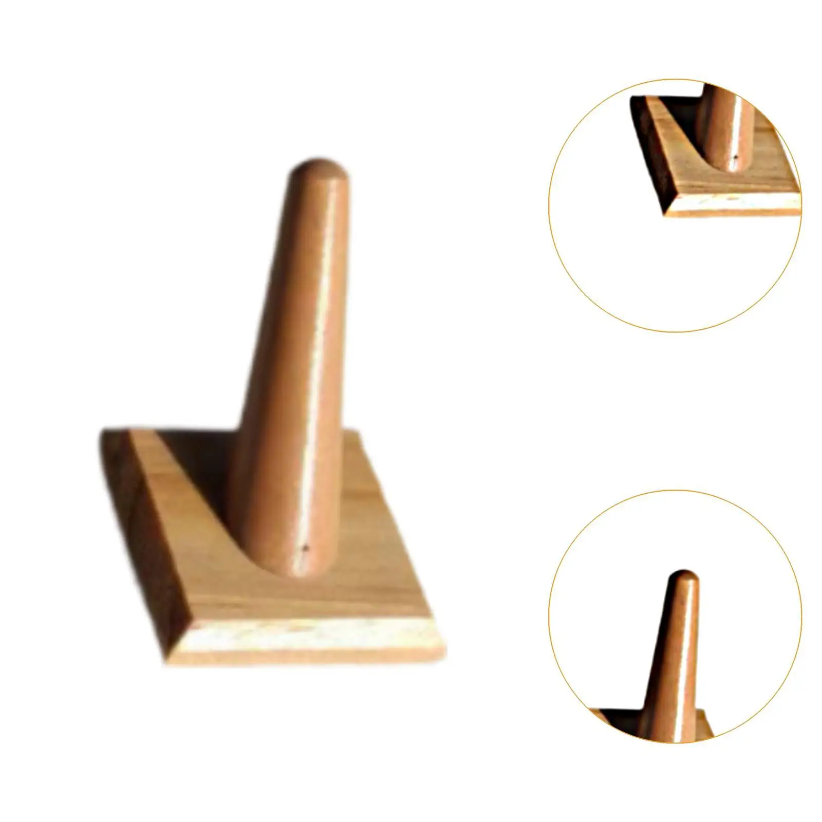 مجوهرات عرض خاتم الإصبع المفرد مع حامل تخزين منظم بقاعدة مربعة لعروض عرض البيع بالتجزئة #5