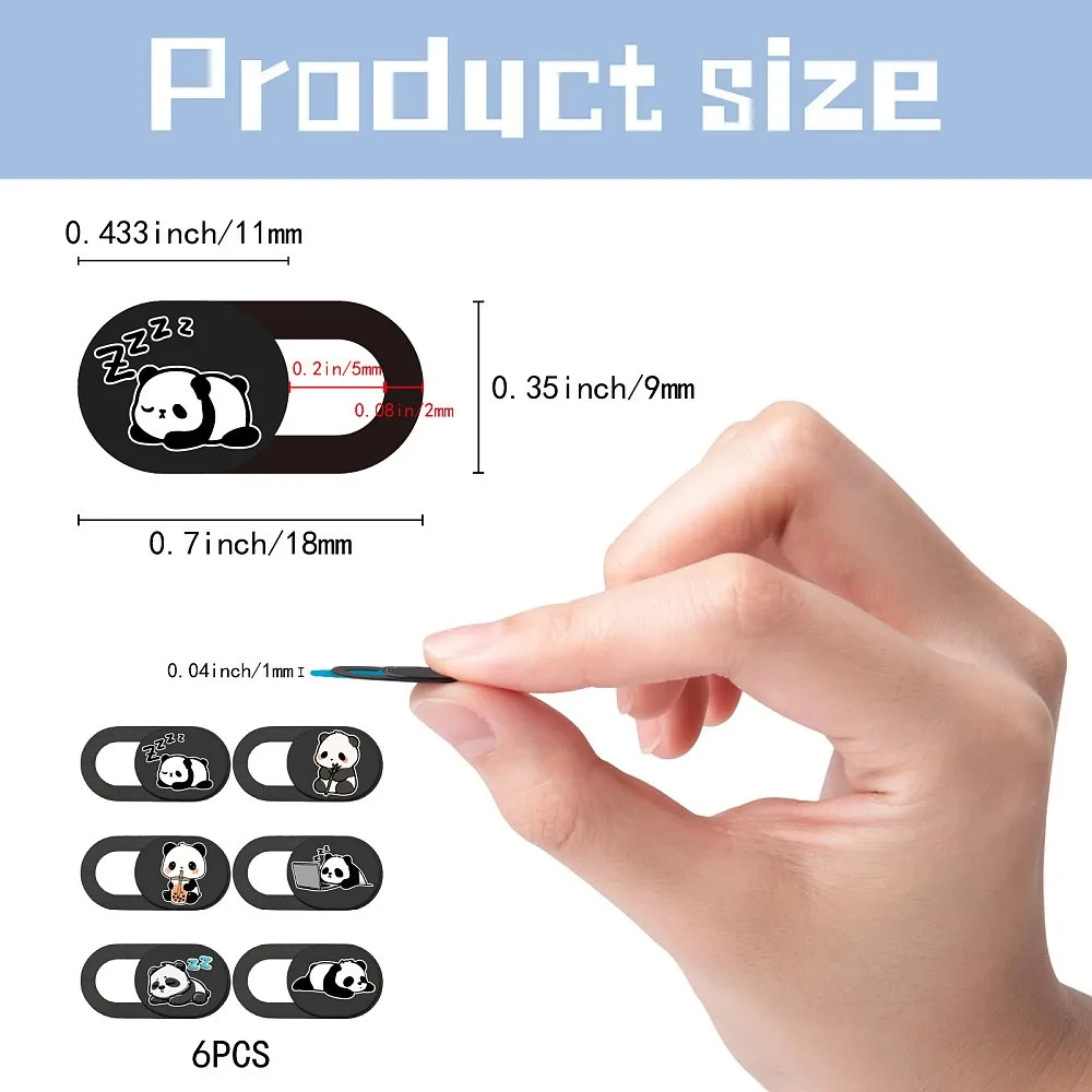 6Pcs Laptop Camera Covers Webcam Protector for Laptops Desktops Computers Smartphones Tablets Notebooks PC Devices for Handmade