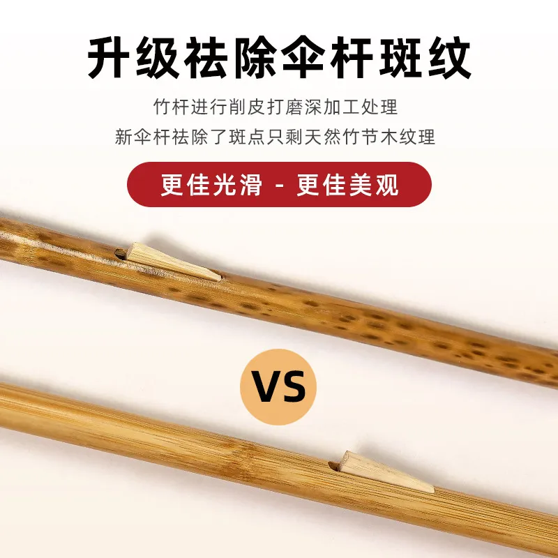 4th generation upgraded rod, handmade odorless full umbrella, Chinese style Hanfu umbrella