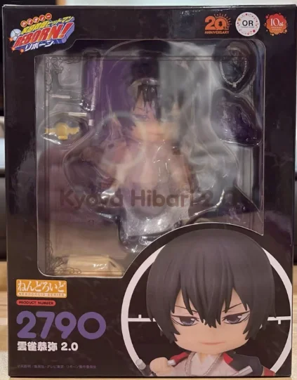 

+In Stock Original GSC Nendoron #2790 Katekyo Hitman Hibari Kyouya 10CM 2.0 Figure Ornaments Gift Cartoon Anime Movable