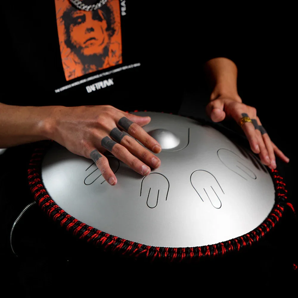 

14 Inch 9tones Mini Handpan D Minor Steel Tongue Hand Drum Easy To Carry Hluru New Musical Instruments Set