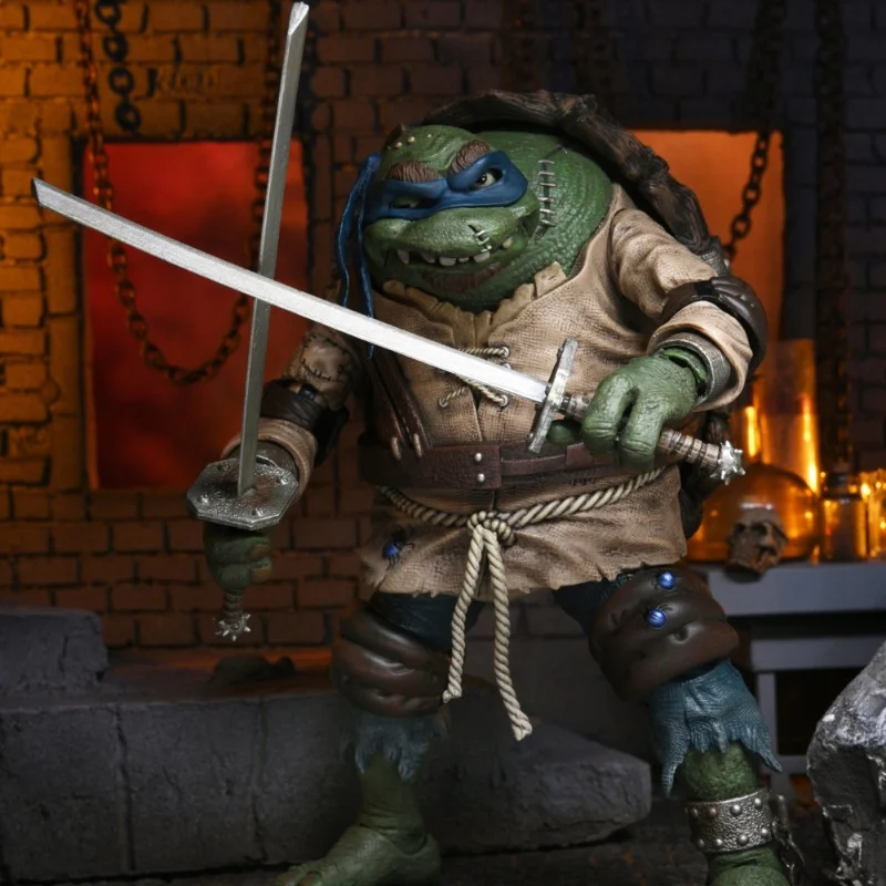 NECA Global Monster Scientific Freak Ninja Turtle Leonardo Ręczny model Zestaw zabawek Prezenty