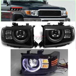 Car Front Headlamp Assembly Daytime Running Light DRL Turn Signal High Beam For Toyota LC70 Series LC71 LC76 LC78 LC79 2008-2022