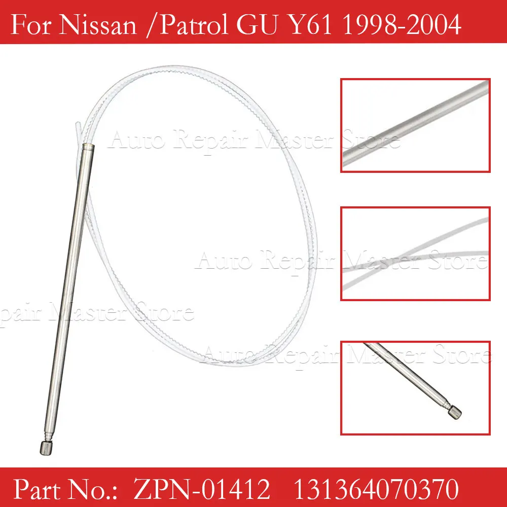 Antenna Mast and Rope For Nissan Patrol Gu Y61 1998 1999 2000 2001 2002 2003 2004 ZPN-01412  131364070370 Car Accessories