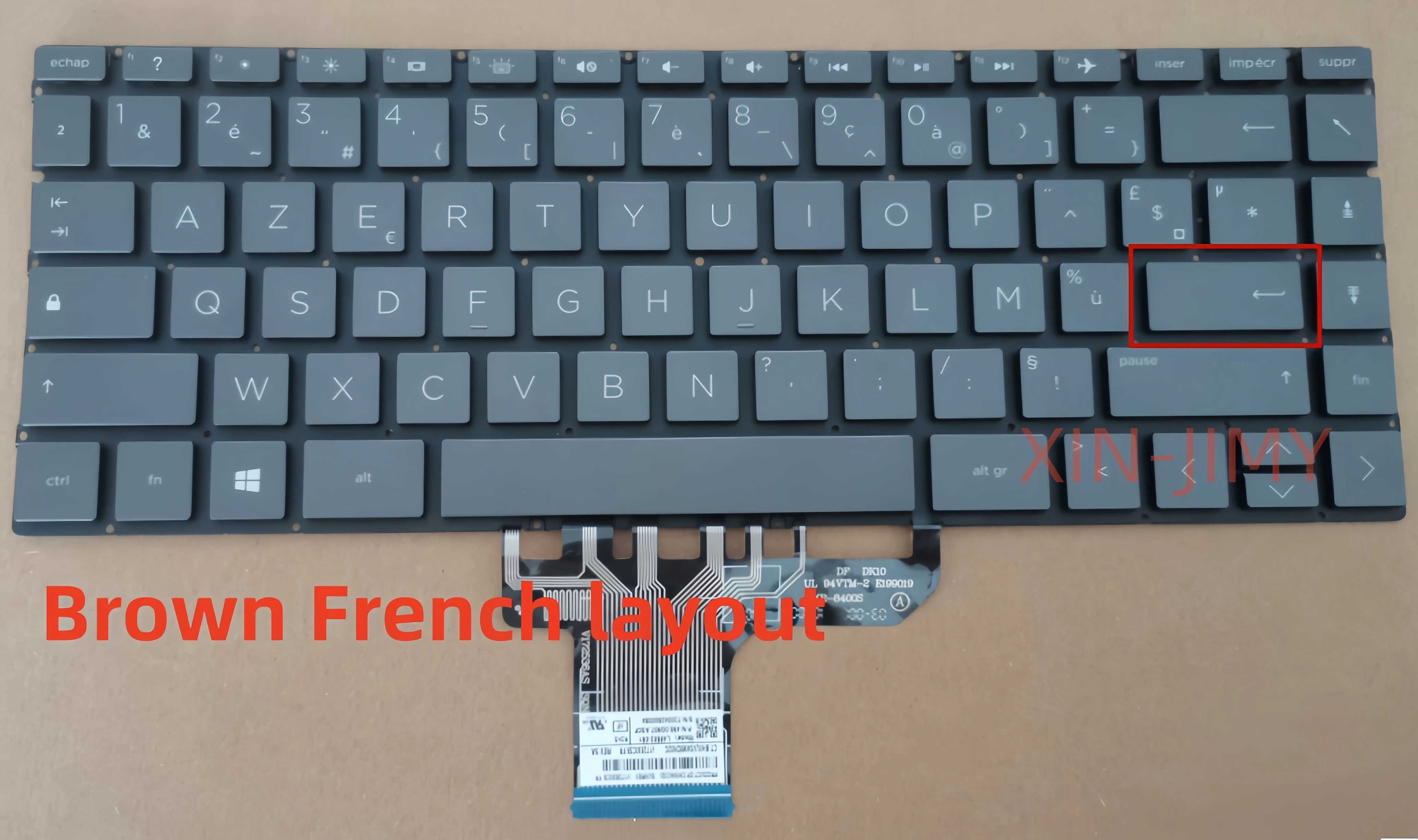

AZERTY FR French layout without backlit Brown Laptop Keyboard For HP ENVY 13-AG/AH/AE/AQ W136 W133 W144 W141
