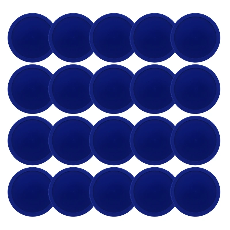 652F 20Pcs 2.5inch Plastic Round Air Ice Hockey Pucks Air Hockey Replacement Pucks Heavy Hockey Tables Pucks Easy to Use