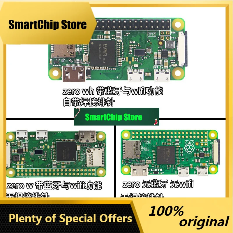 SmCpOriginal Raspberry Pi Zero 2wDevelopment Board Raspberry Pi Zero Zero W Motherboard Programming AI Starter Kit Module
