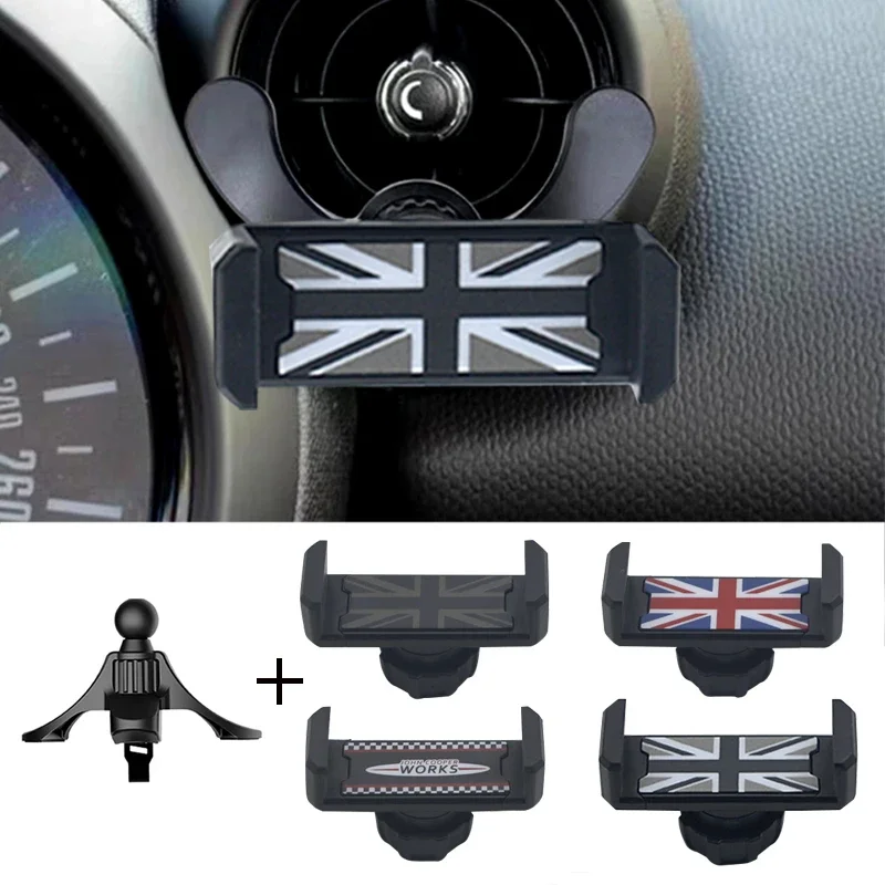 Universal For MiniOne Cooper S R55 R56 R57 R60 R61 R58 R59 Clubman Countryman Car Phone Holder Air Vent Phone Mount Accessories