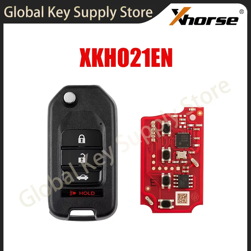 XHORSE XKHO21EN 2nd Generation Wired Remote Key 4 Buttons Compatible with Honda Type