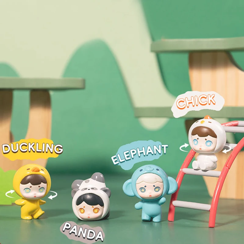 TOYCITY LAURA "ماذا هو في حديقة الحيوان؟" Stick & Play Blind Box - مجموعة مغناطيس الثلاجة على شكل حيوانات كرتونية، هدية لطيفة قابلة للجمع