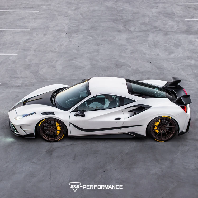 Msy Style Body Kit voor Ferrari 488 Body Kit Auto-onderdeel met voorbumper Achterbumper Kap Sider Rokken Carkit