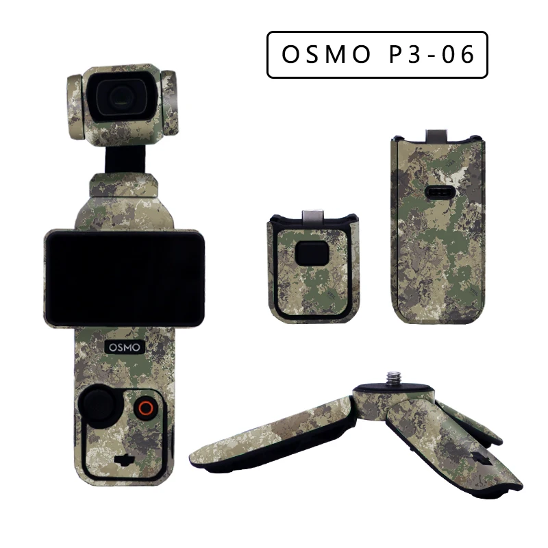 For DJI Osmo Pocket 3 Sports Camera Stickers Waterproof Anti-scratch Protective Film Personalized Refit Decals Skin Accessories