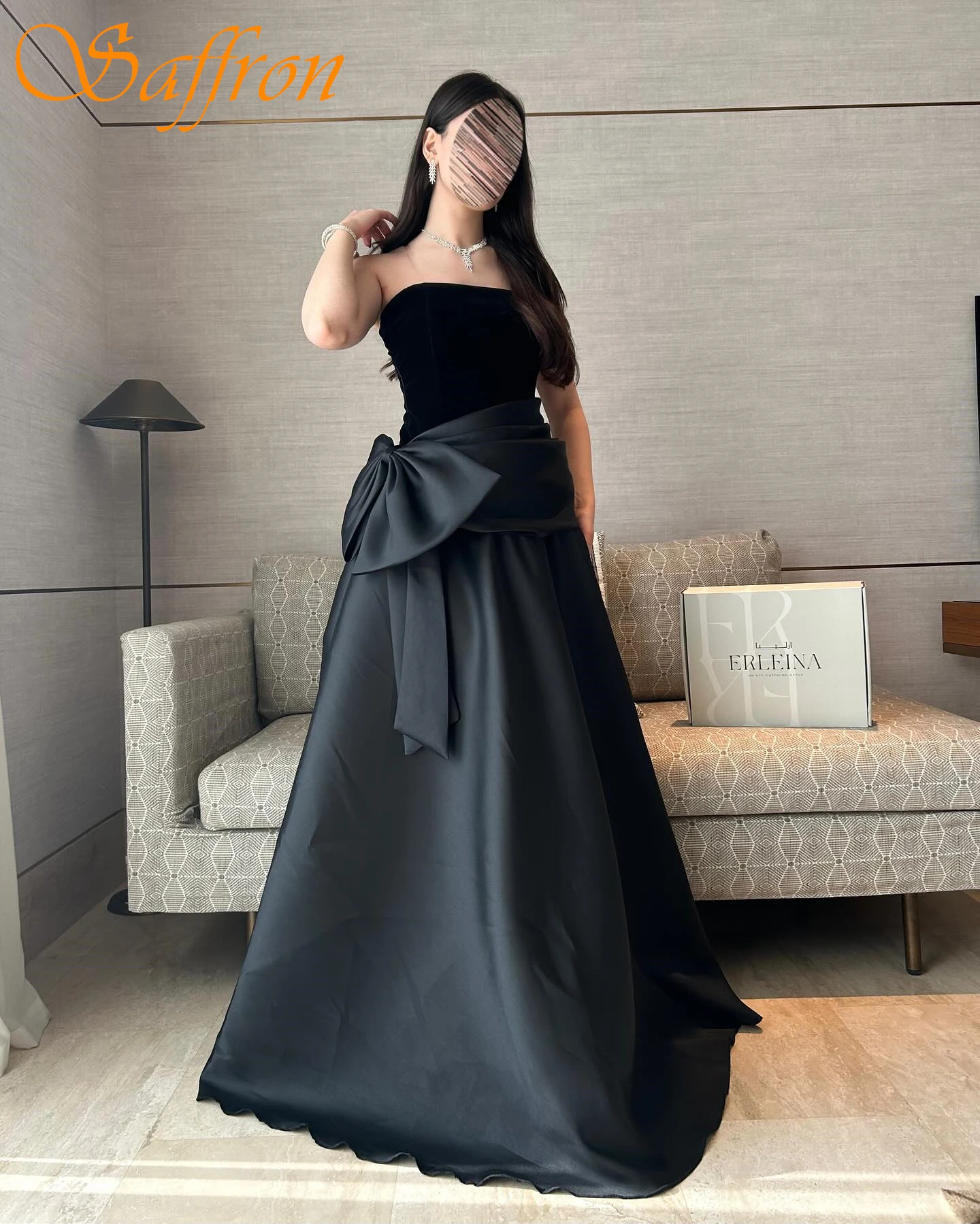 

Customized A-Line Strapless Sleeveless Elegant Evening Dress Delicate Bespoke Occasion Gowns Formal High Quality Prom Dress