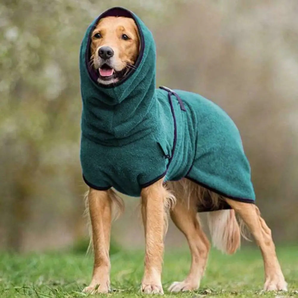 Pet Clothes Dog Towelling Drying Super Absorbent Robe Soft quick drying Polyester Sleepwear Coat Apparel Pet Accessories