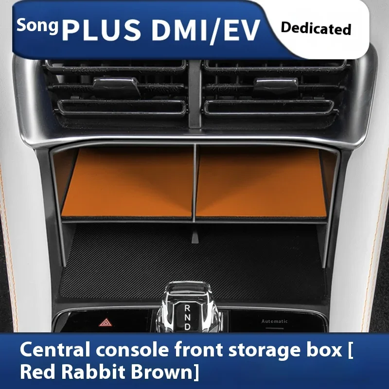 Fit For BYD Song Plus EV DMI 2020-2025 Central Control Armrest Storage Box Central Control Storage Compartment Accessories