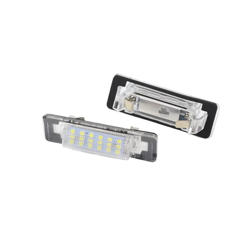 12V LED Number License Plate Light Lamps White CANBUS No Error License Plate Lights For Mercedes Benz E C Class W210 W202 4D AMG