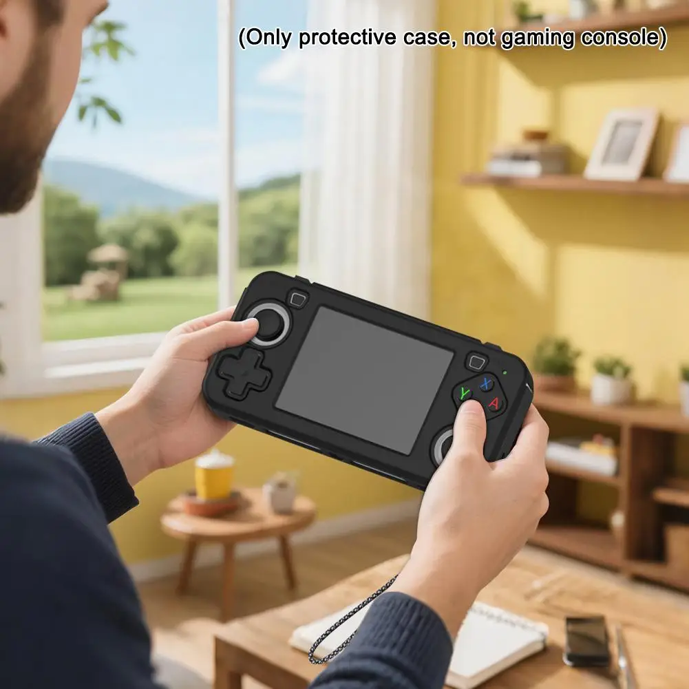For R36H Silicone Case Flexible Protective Sleeve Anti-Scratch Protective Case Shockproof Handheld Retro Game Console Shell