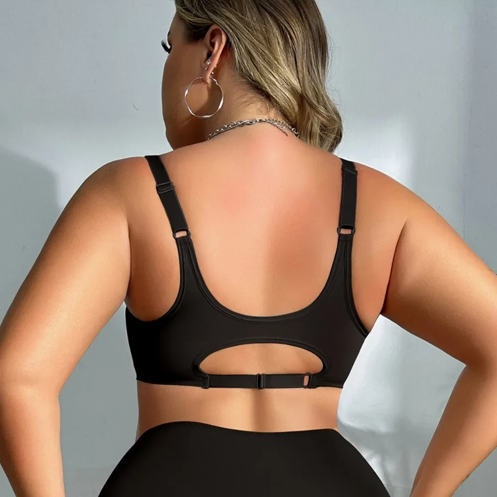 Europäischer und amerikanischer großer BH mit offenem Knopf, Unterwäsche ohne Stahlring für Frauen mit vollem Körbchen, Markless-BH