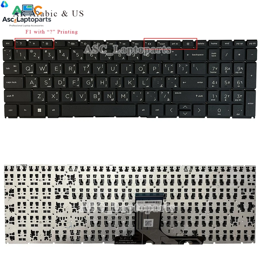 Arabic Belgian Canadian Czech French German Hungarian Keyboard For HP 15-EH 15-EG 15-ER 15M-EH 17-CN 17-CP 17S-CU 470 G8 BACKLIT