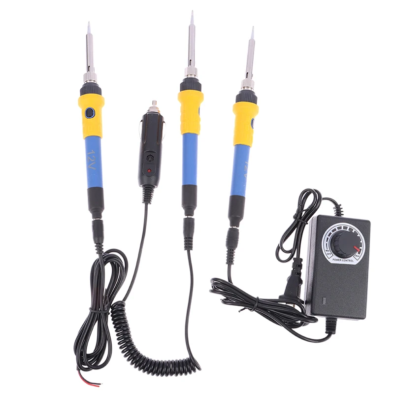 DC 12V Portable Soldering Iron Low-voltage Car Battery 60W Welding Rework Repair Tools