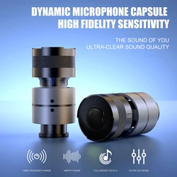 G-MARK High Quality LOONGSON Dynamic Microphone Core KTV Dedicated Cardioid Pickup Moving Coil Microphone Capsule High Sensitivi