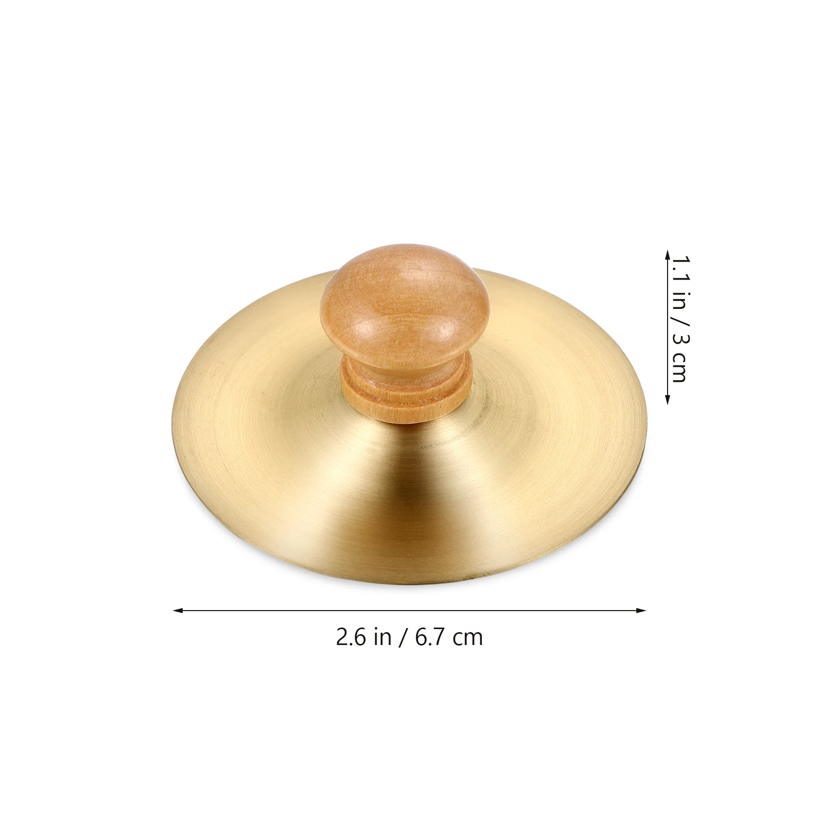 2 Pairs Copper Cymbal Instrument Toys Finger Cymbals Two-way Children's Musical Small