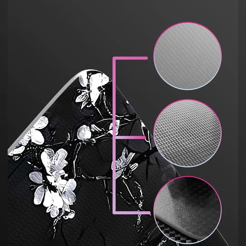 Yellow Gradient Style Glass Pad without Lock Edge Mouse Pad Simple  Mouse Pad Student Desk Mat Computer Mat Laptop Deskmat