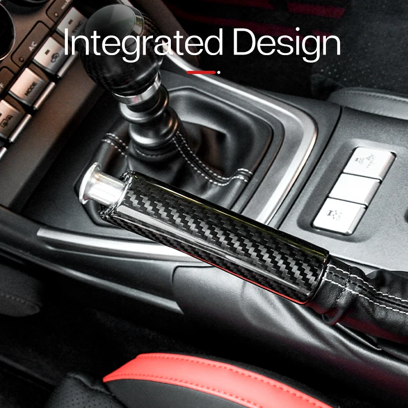 Carbon Fiber Car Handbrake Cover for Subaru BRZ Toyota GR86 2024 2023 Emergency Parking Brake Handle Replacement Car Accessories